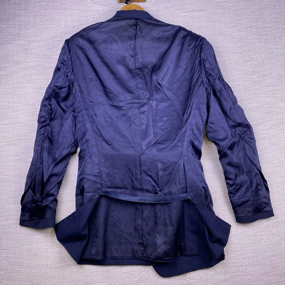 70s 80s Givenchy Gentleman Paris Blazer Suit Jacket (40R) Mens Navy GUC - Picture 5 of 12